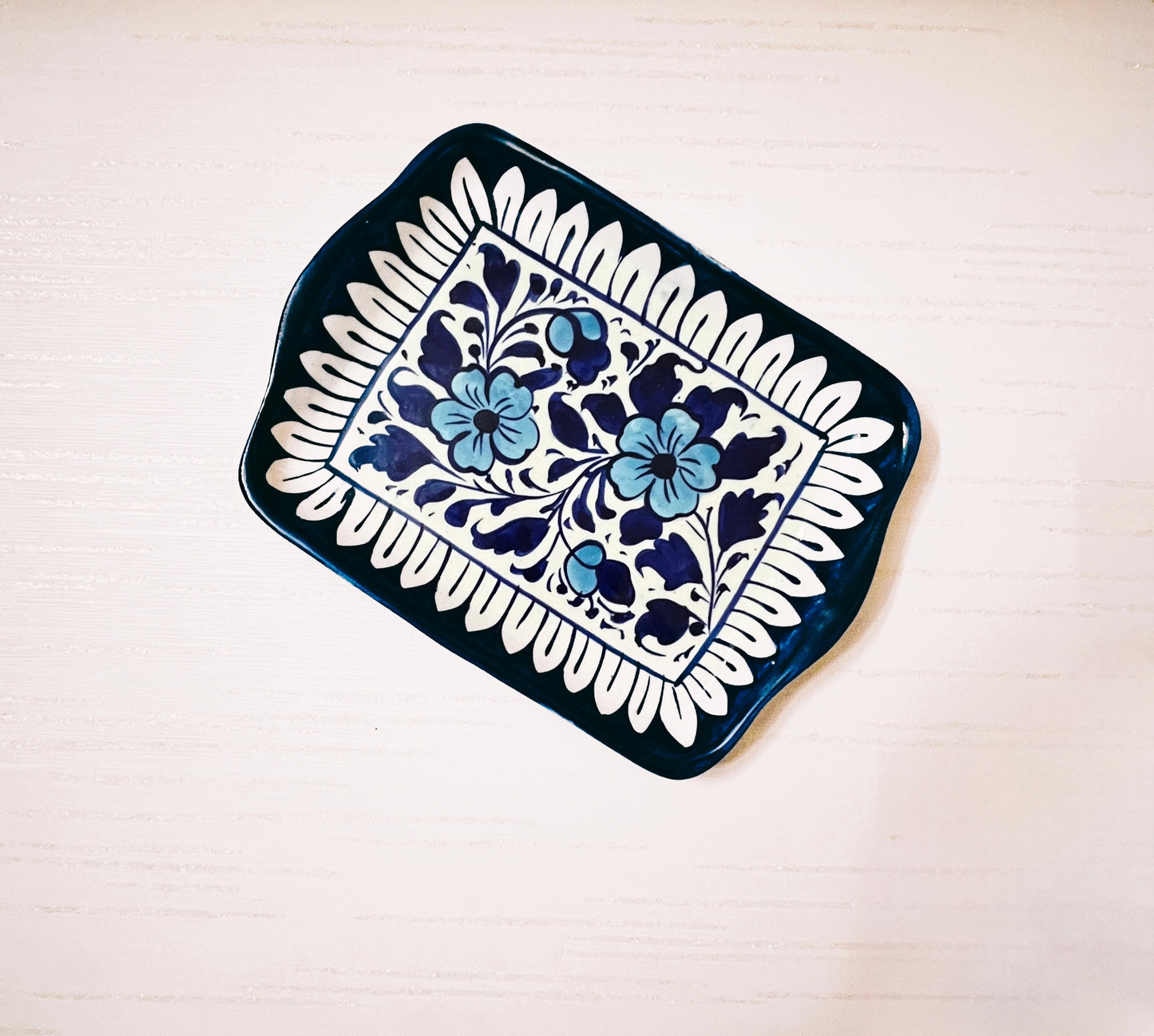 Blue pottery - plate