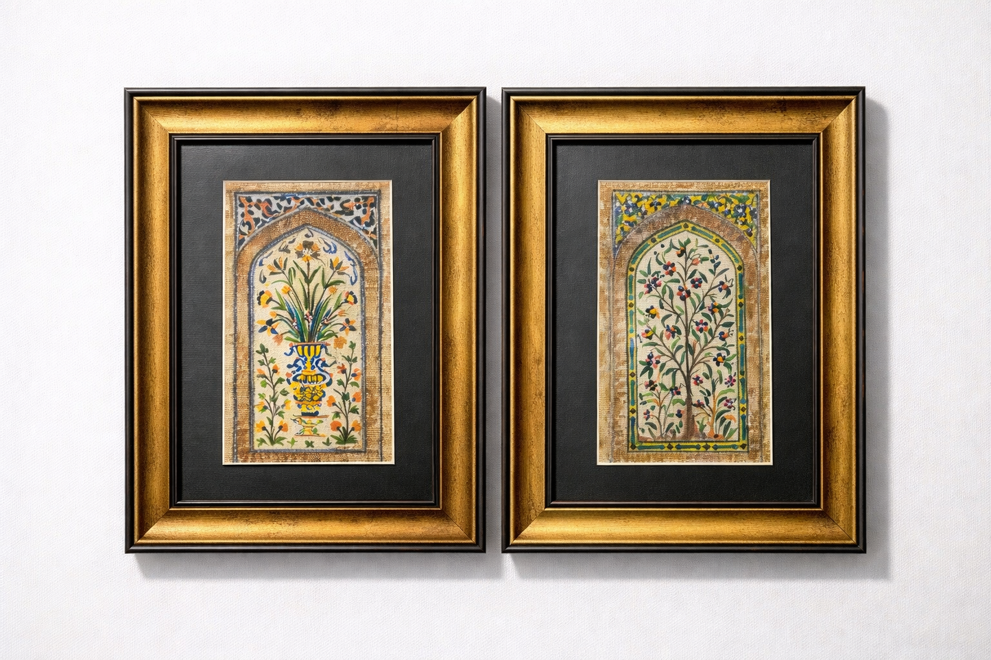 Floral Niche – Mughal Miniature