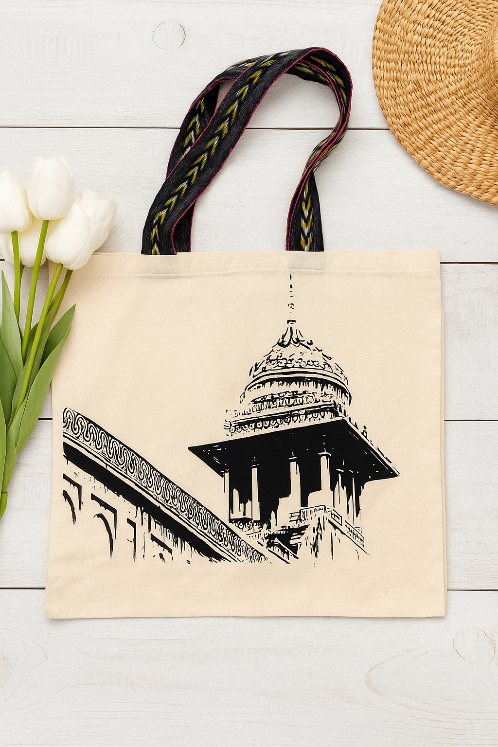 Lahore Heritage Canvas tote bags
