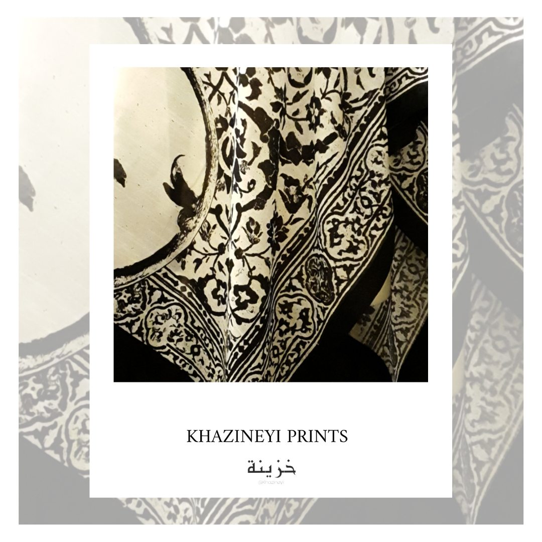 Black & White Silk Dupatta