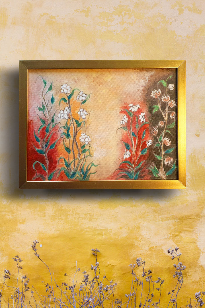 'Blossoms of Mughal Elegance' - KHAZINEYI - 6768