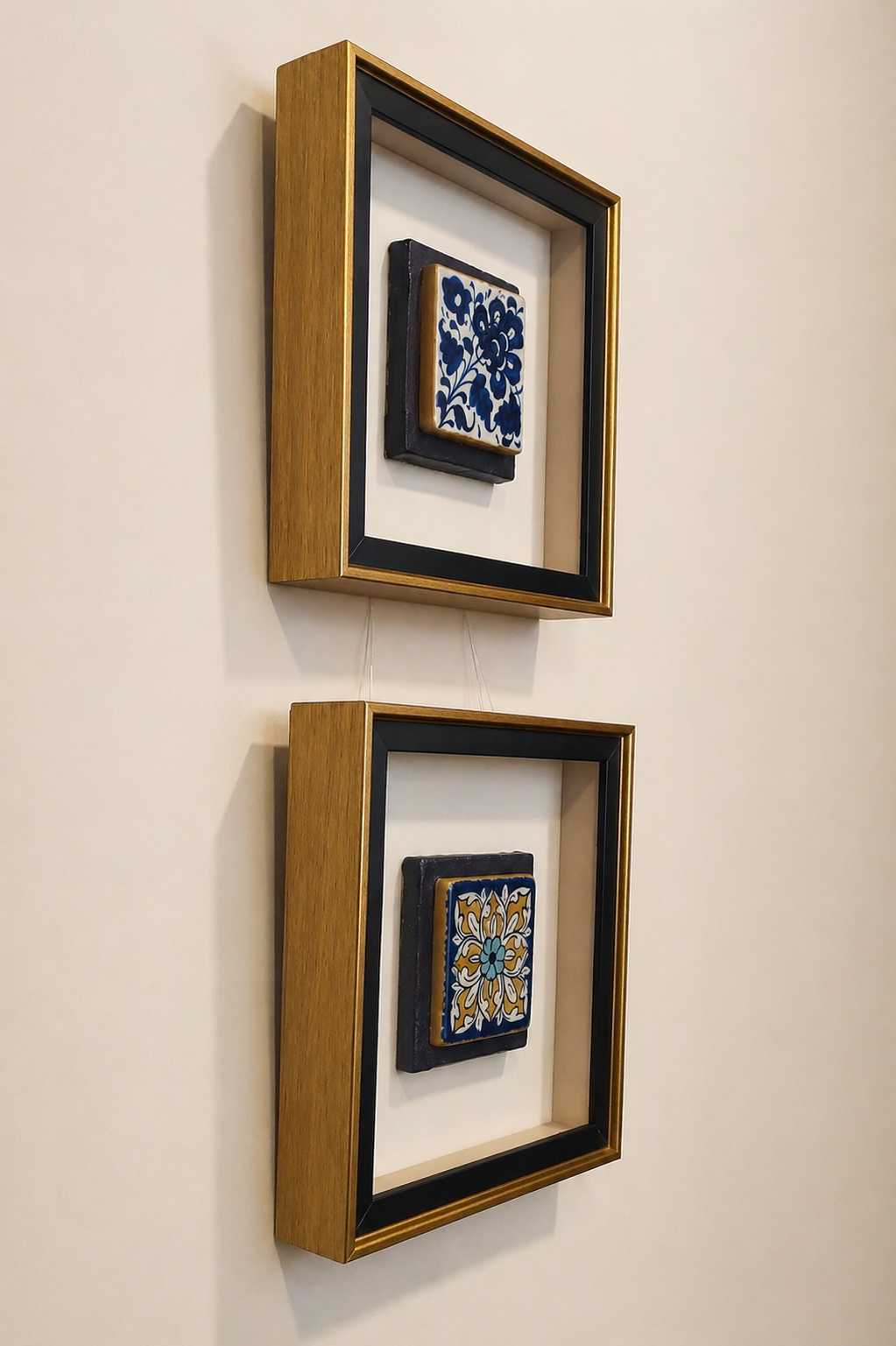 Echoes in Blue – Ceramic Tile Frames