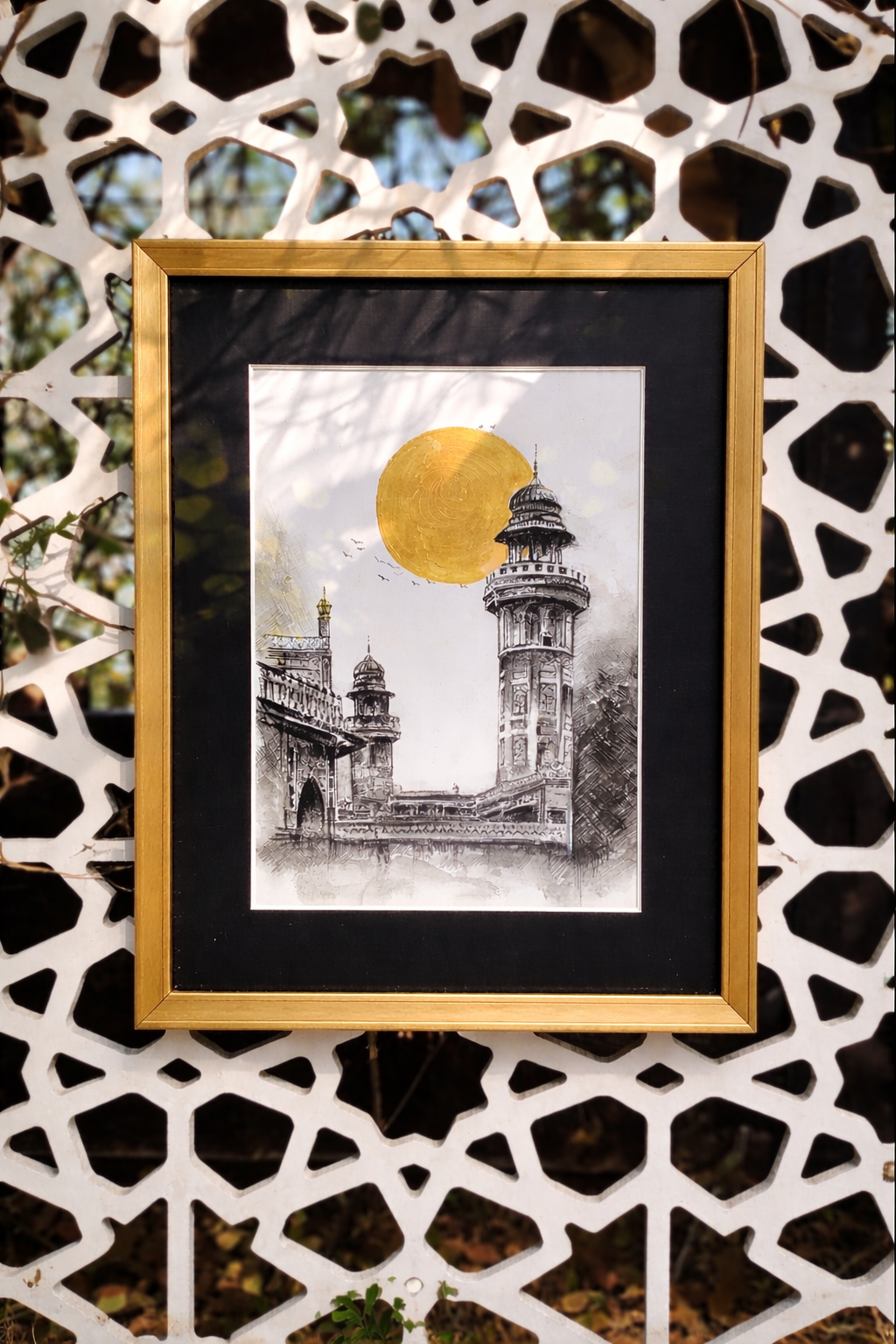 Wazir Khan - Goldleaf painting