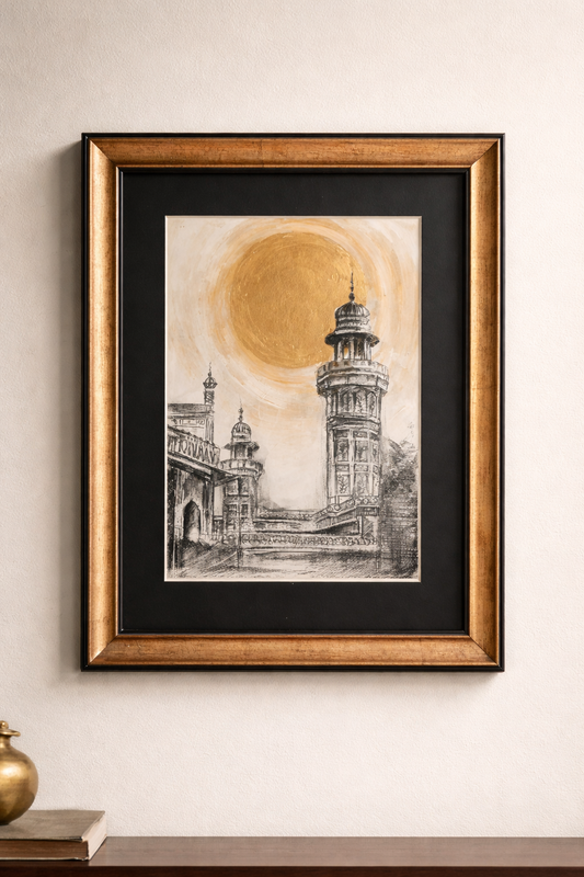 Wazir Khan - Goldleaf painting