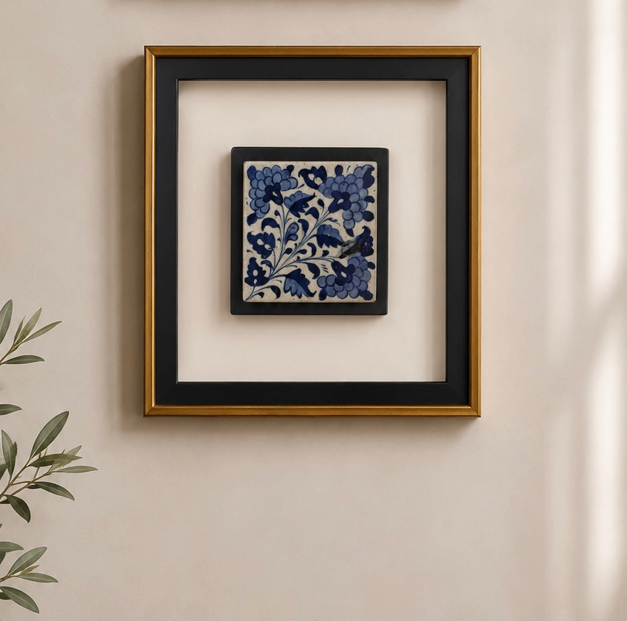 Echoes in Blue – Ceramic Tile Frames