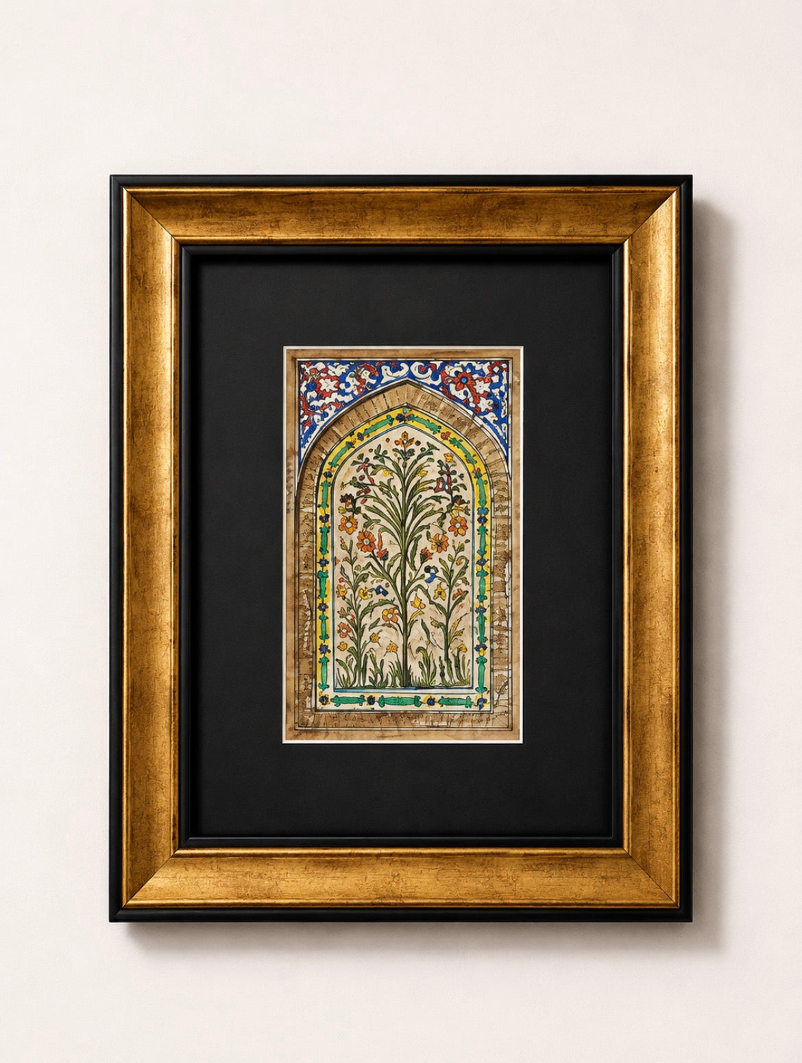 Wazir khan frescoes - florals