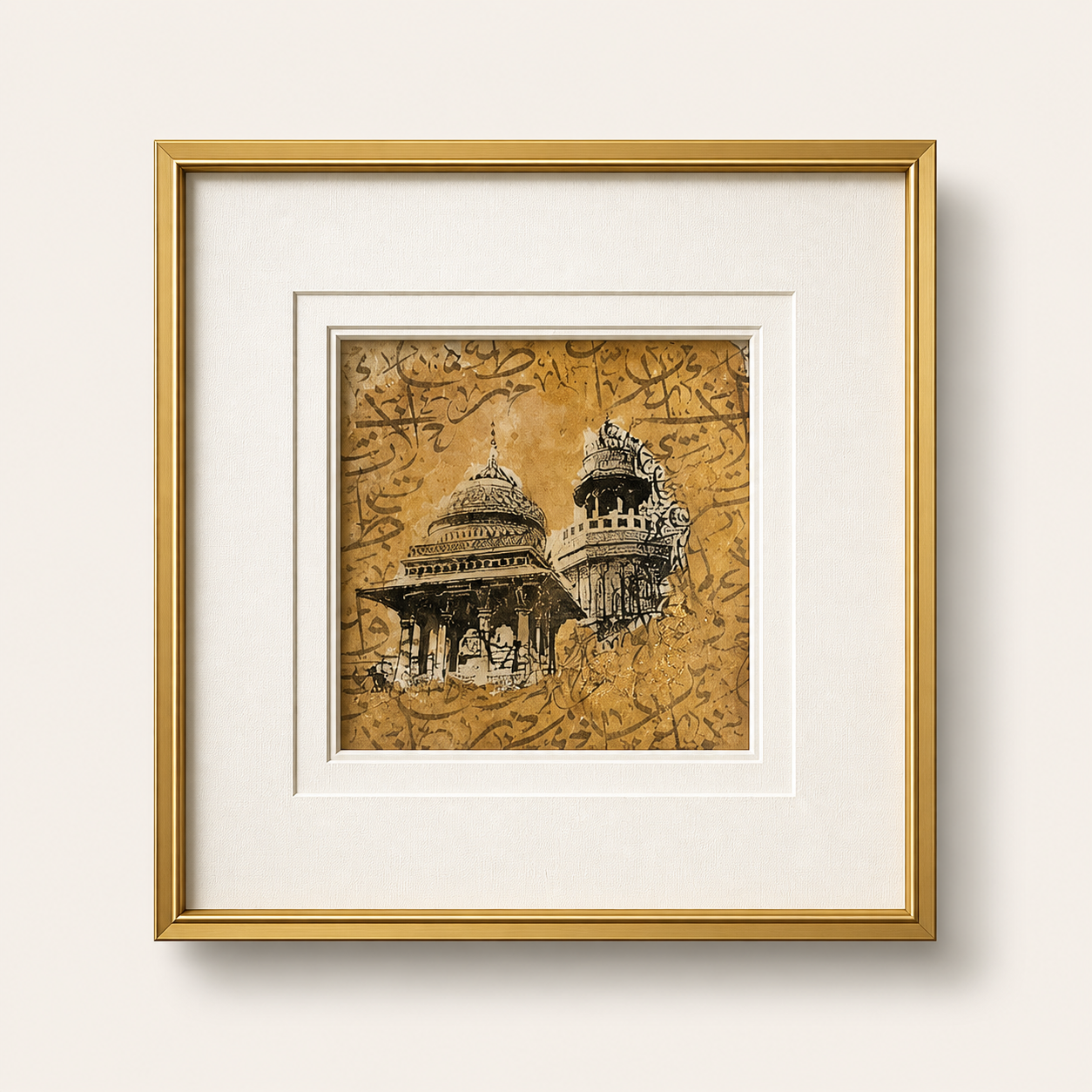 Wazir Khan Domes – Framed Heritage Artwork
