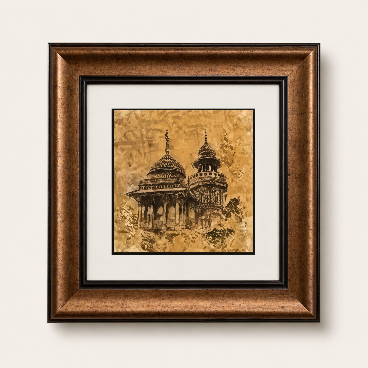 Wazir Khan Domes – Framed Heritage Artwork