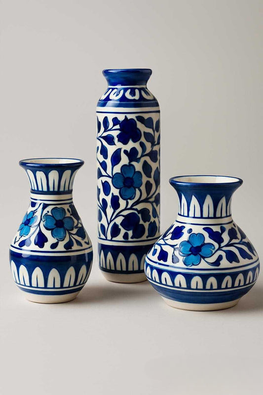 Blue pottery - vases