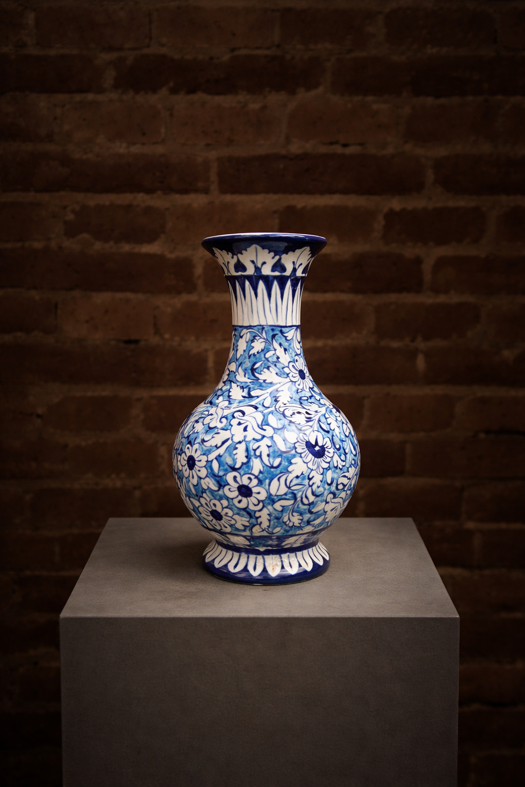 Blue vase -  16"