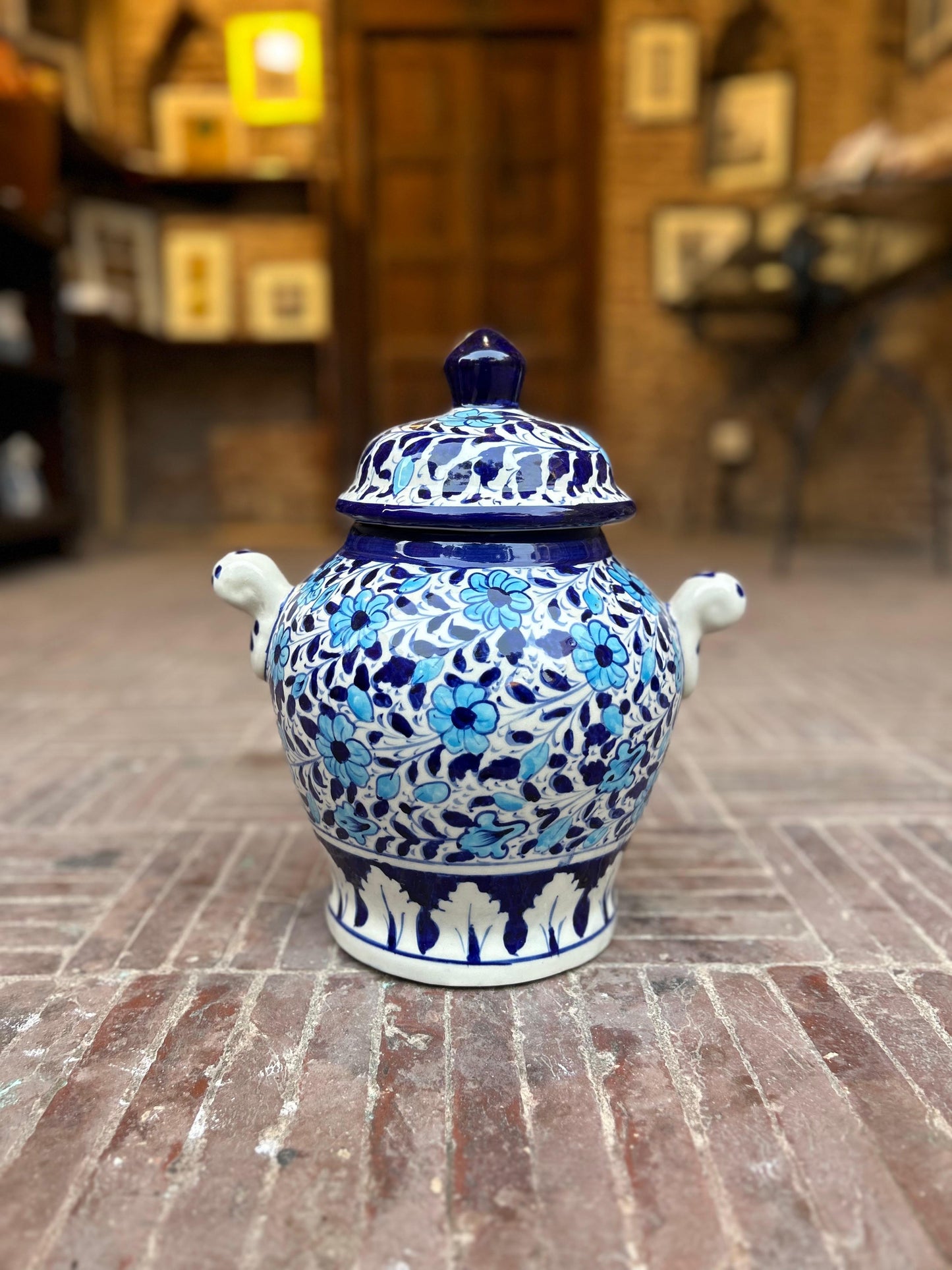 Blue pottery - jar