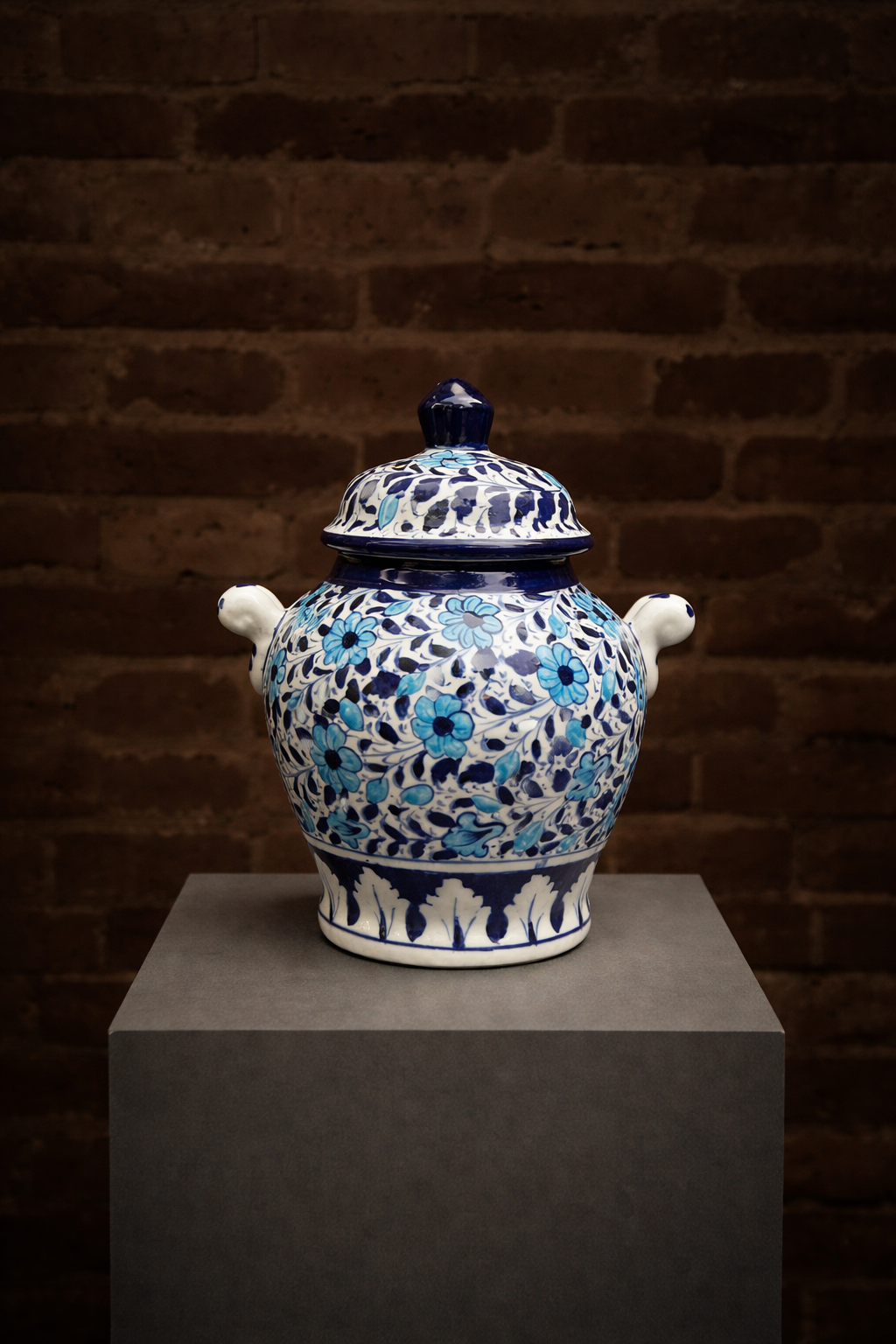 Blue pottery - jar
