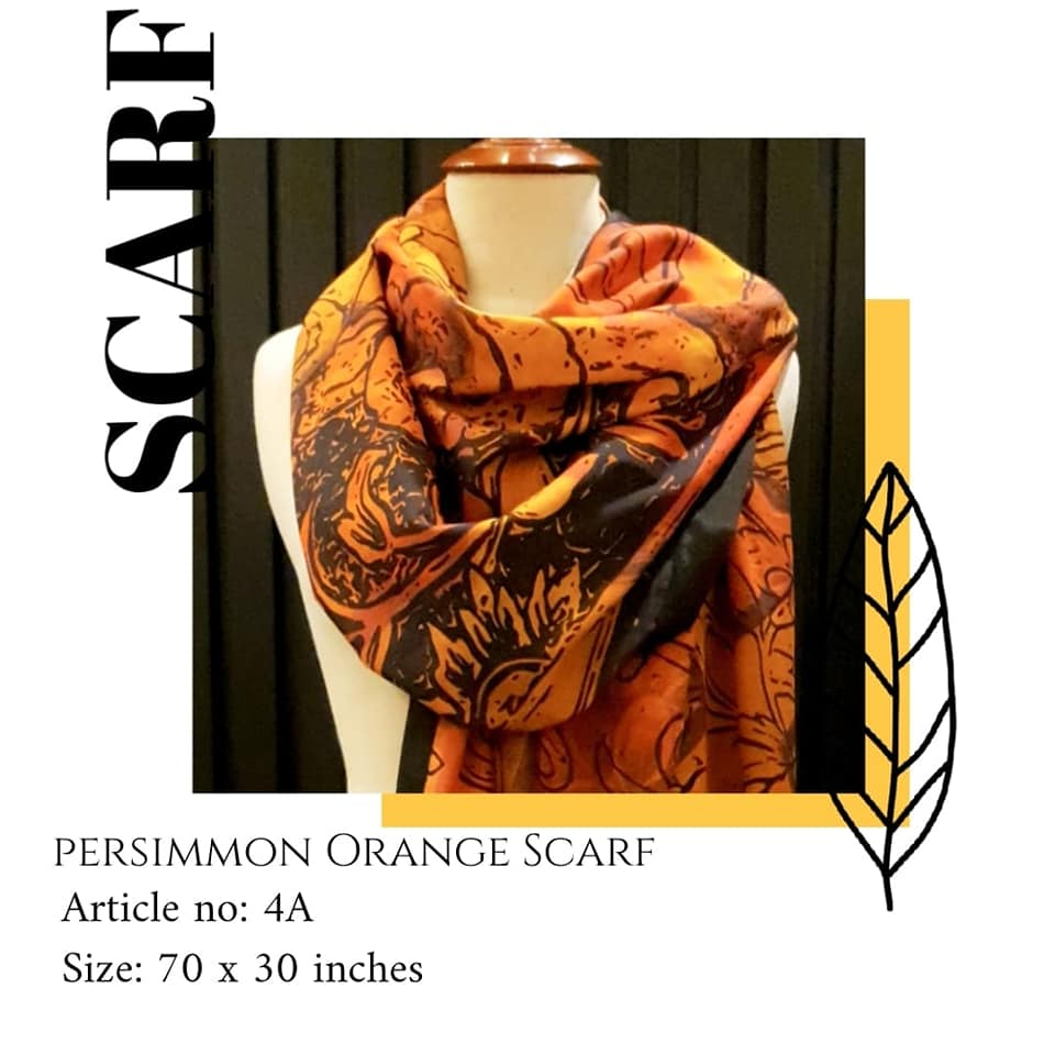 Persimmon Orange Scarf