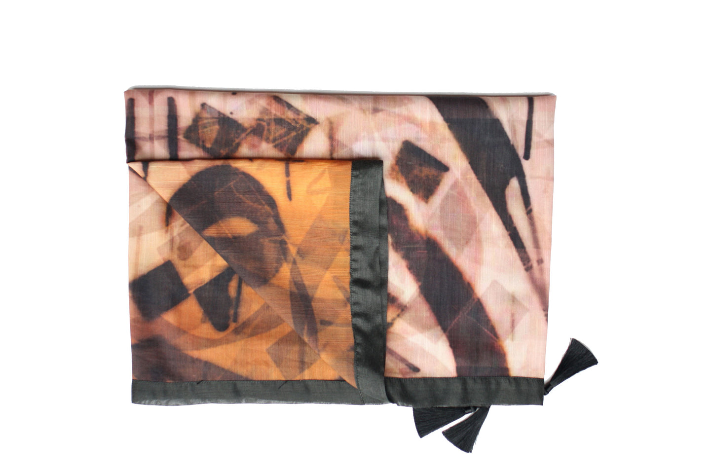 Calligraphic brown Scarf